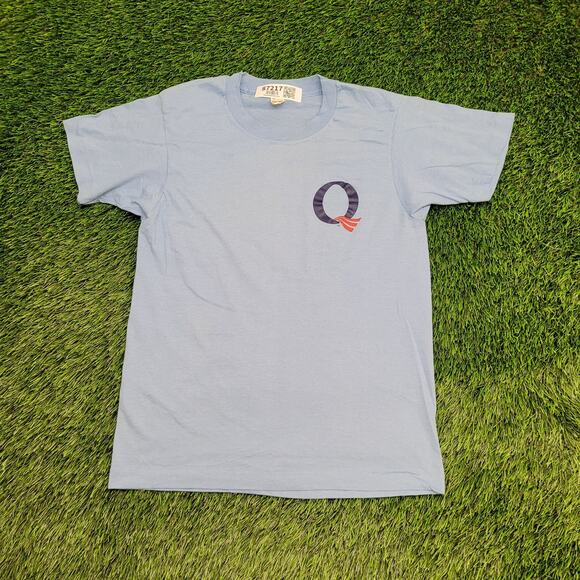 Vintage 80s Screen-Stars Shirt S/M 17x24 Cropped Logo USA - Picture 1 of 13